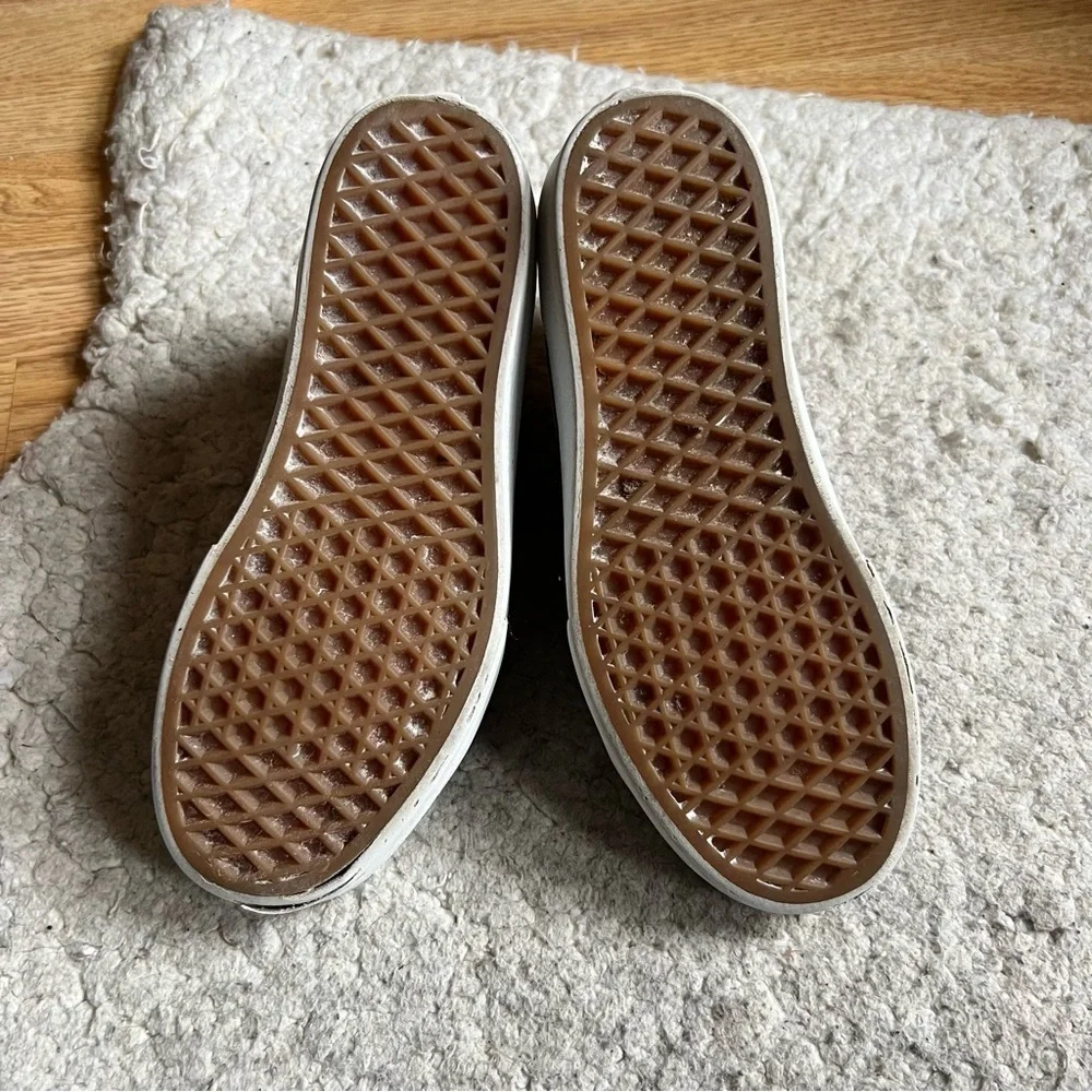 Vans: Brown Cream Tan Plaid Mix Filmore Hi Platform Sneakers Women's Size 6 - Picture 3 of 14